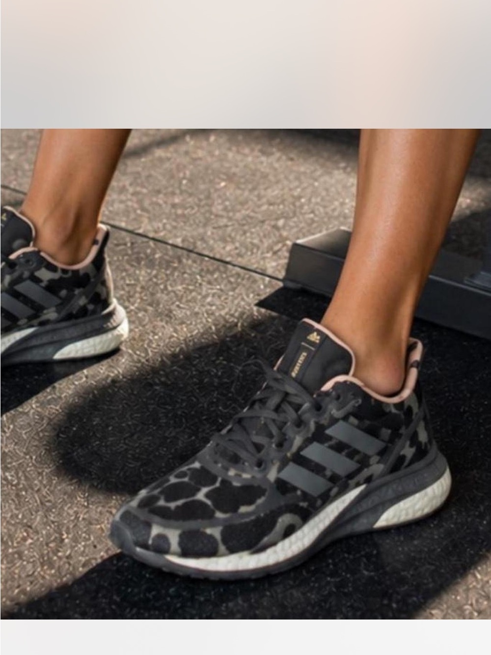 Adidas Marimekko Uniko Print Athletic Sneakers with Beige Inside Trim